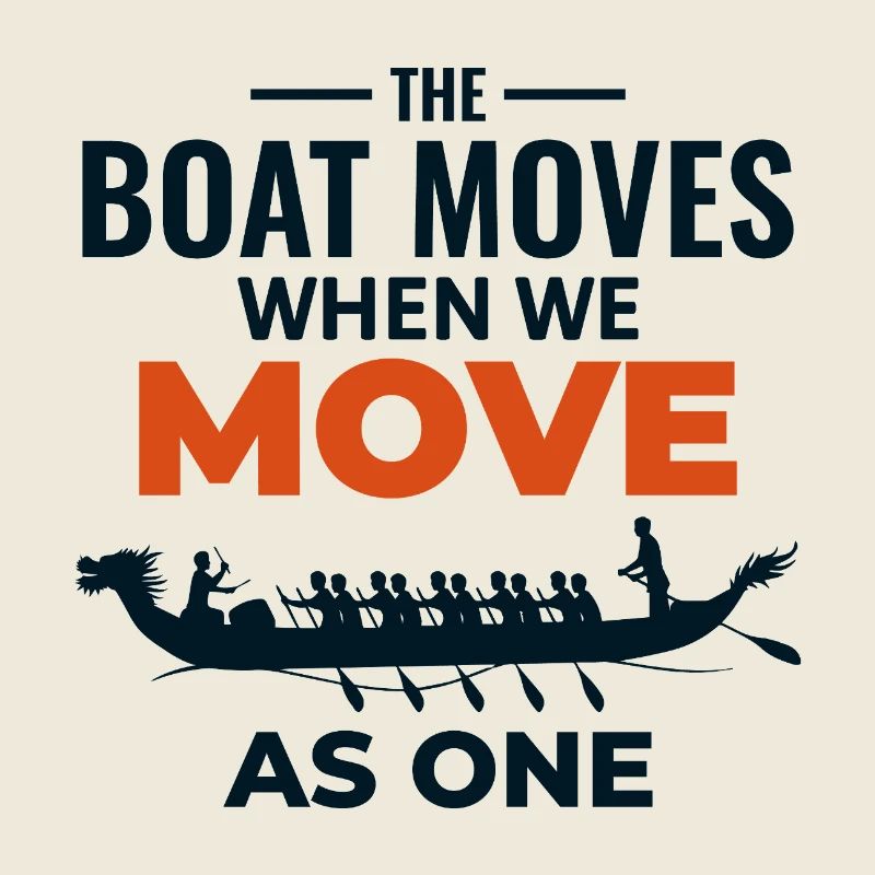 Le bateau-dragon se déplace comme une seule équipe