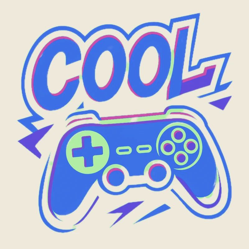 Neon Gaming Controller