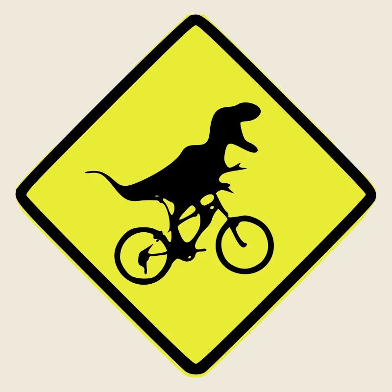 T-Rex Fahrradsignal illustriert