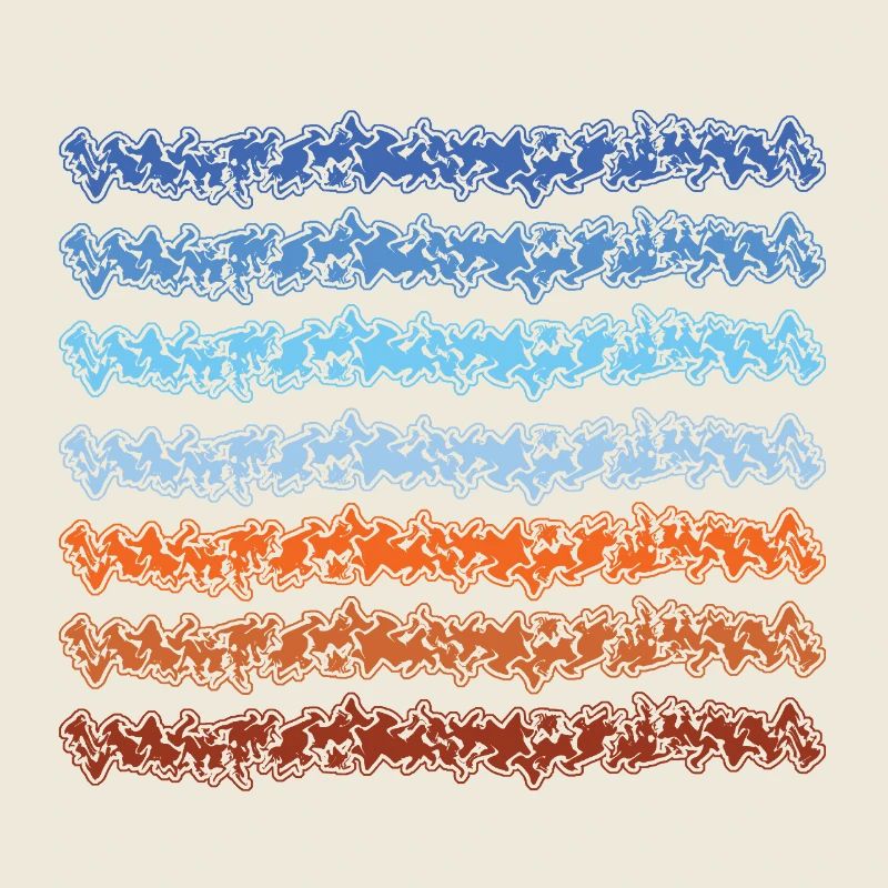 Conception abstraite de lignes dégradées