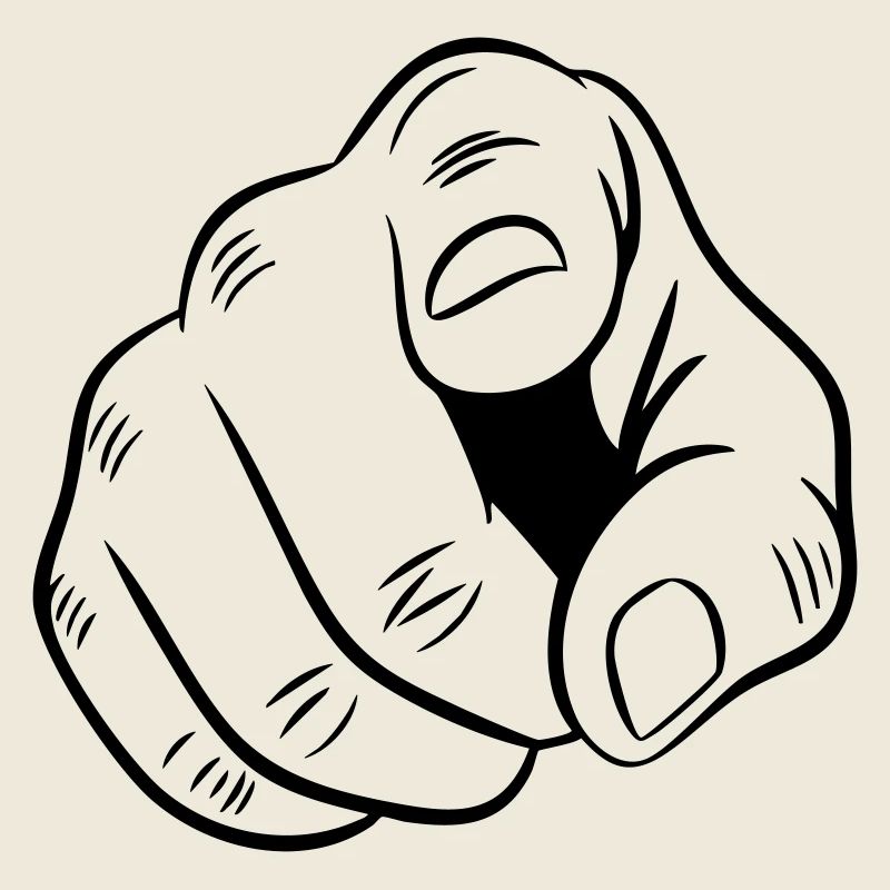 Illustration de main pointée