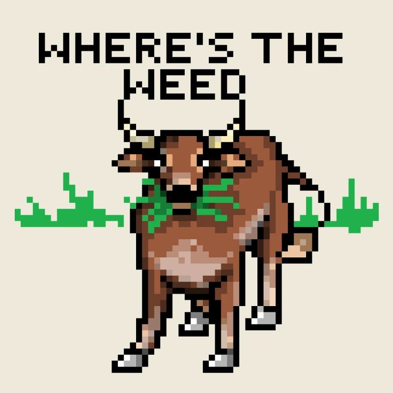 Pixelart Kuh