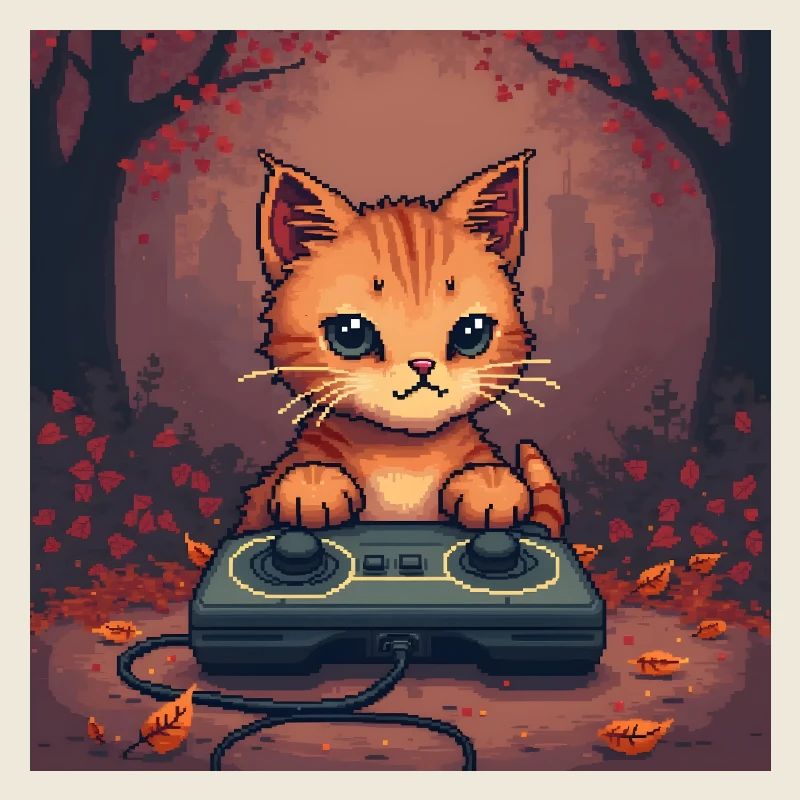 Cozy Pixel Cat Controller