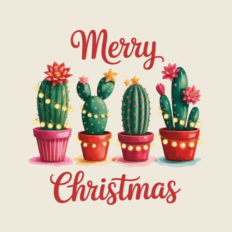 Cactus Noël Joyeux Noël