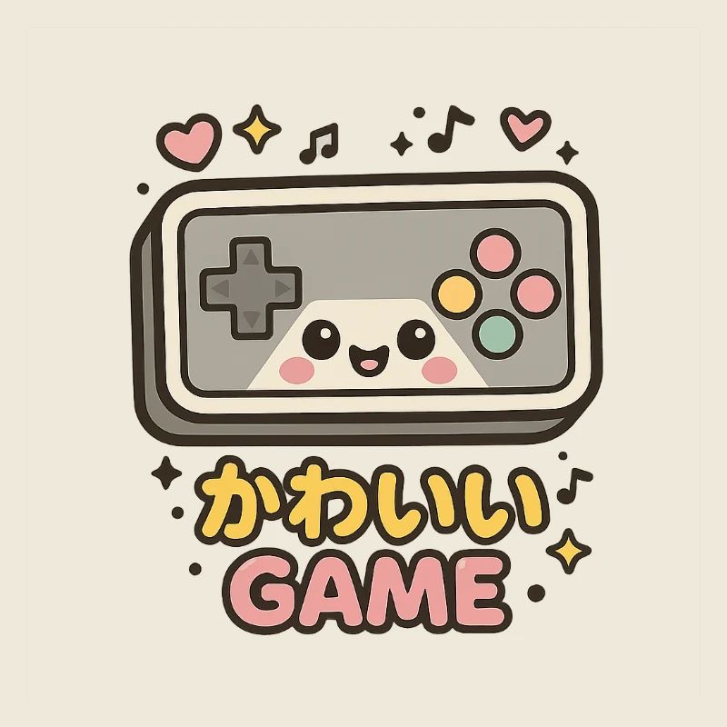 Kawaii Spielcontroller Illustration