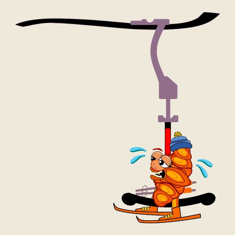 SKI LIFT SKIING HAMBURGER FRANZBRÖTCHEN
