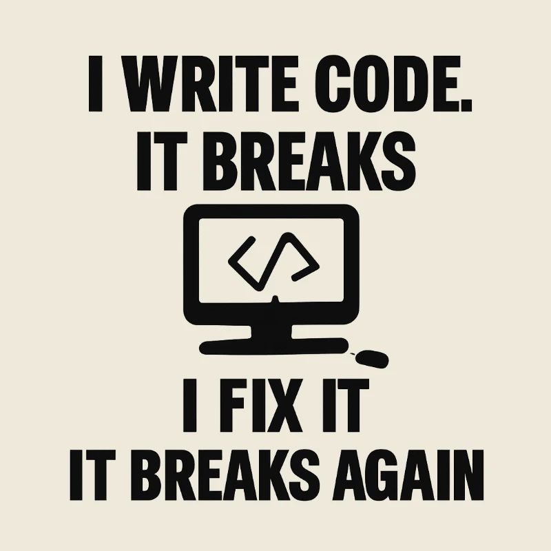 J’écris du code – T-shirt de programmeur drôle