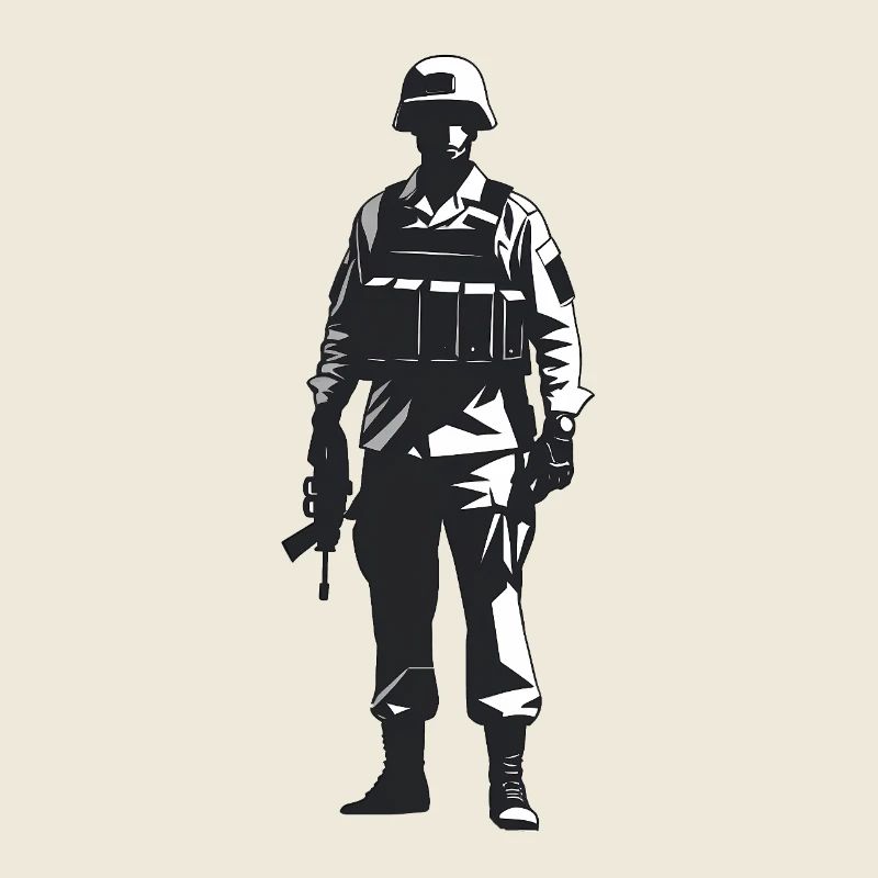 Soldat - Logo Cool Silhouette