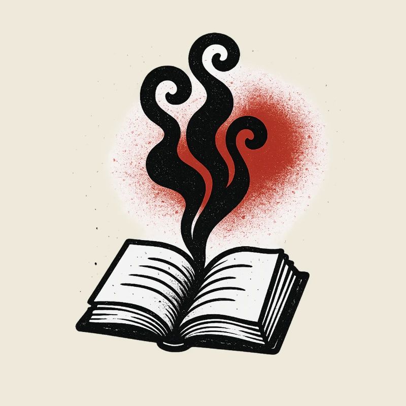 Der Funke der Fantasie eines Buches