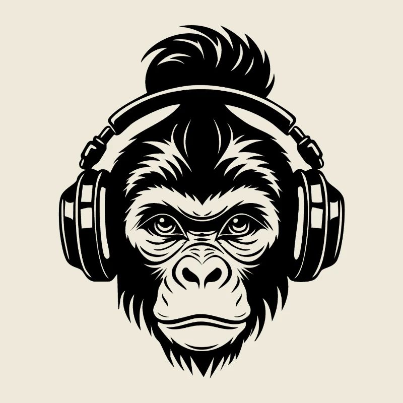 Chemise Funky Monkey Head Loop Beat Edition