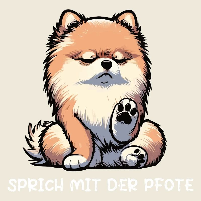 Sprich mit der Pfote Zwergspitz Zwergspitze Spitz