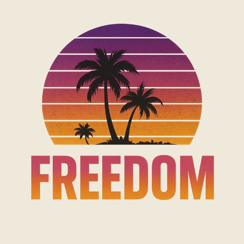 Coucher de soleil sur la liberté