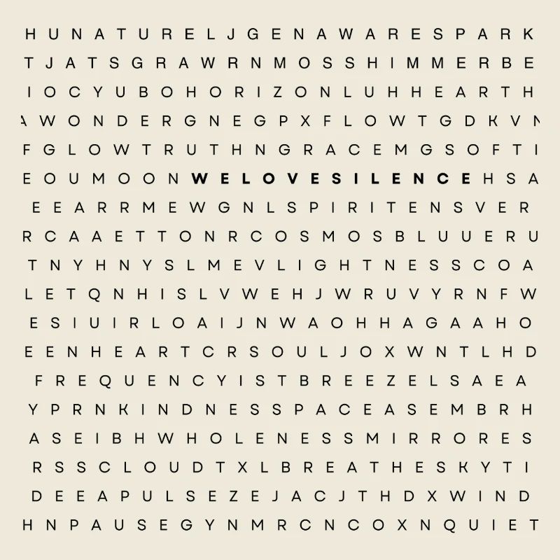 Nous aimons le silence