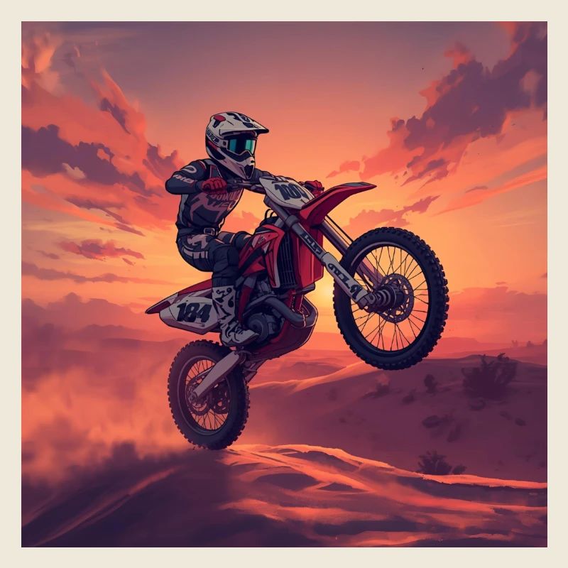 Sunset Motocross Jump