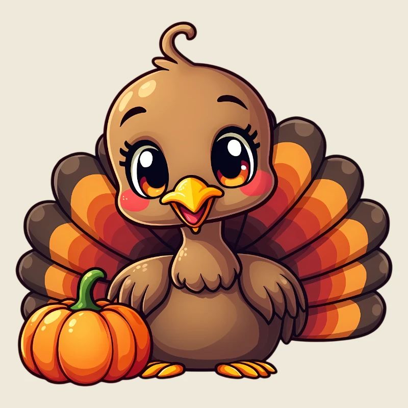 Bébé dinde de Thanksgiving