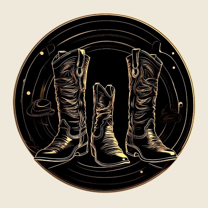 Bottes dorées en cercle