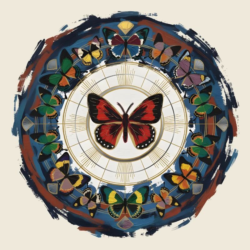 Butterfly Circle Mandala