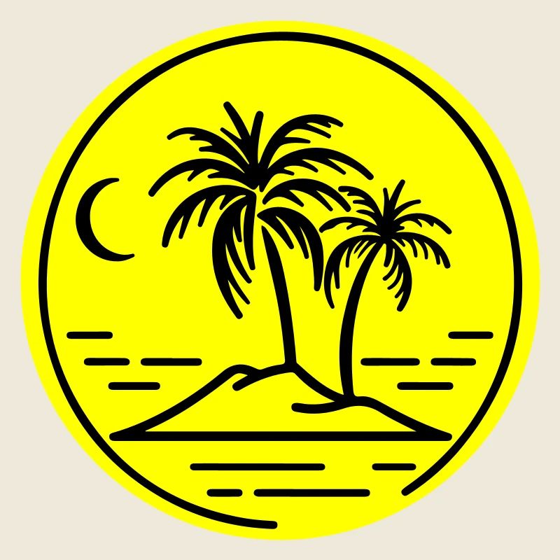 Plage symbole de l’île des palmiers