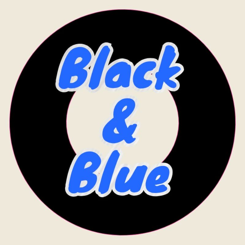 Black & Blue Circular Neon