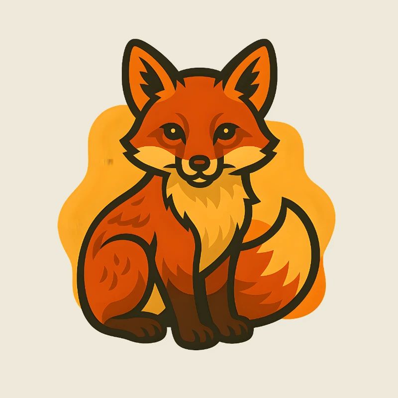 Fox Cub Illustration