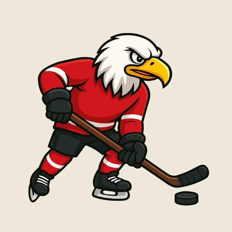 Mascotte de hockey Eagle