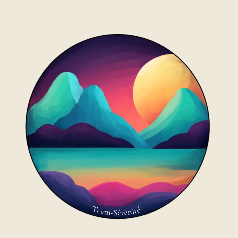 Mountain Sunset Lake