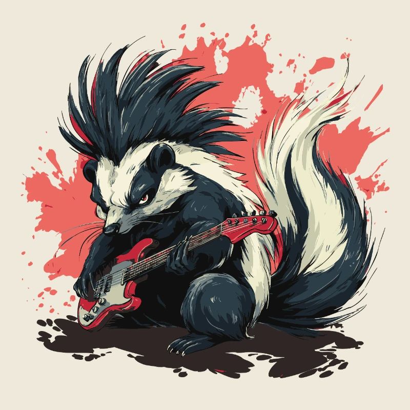 Punk Skunk avec guitare basse