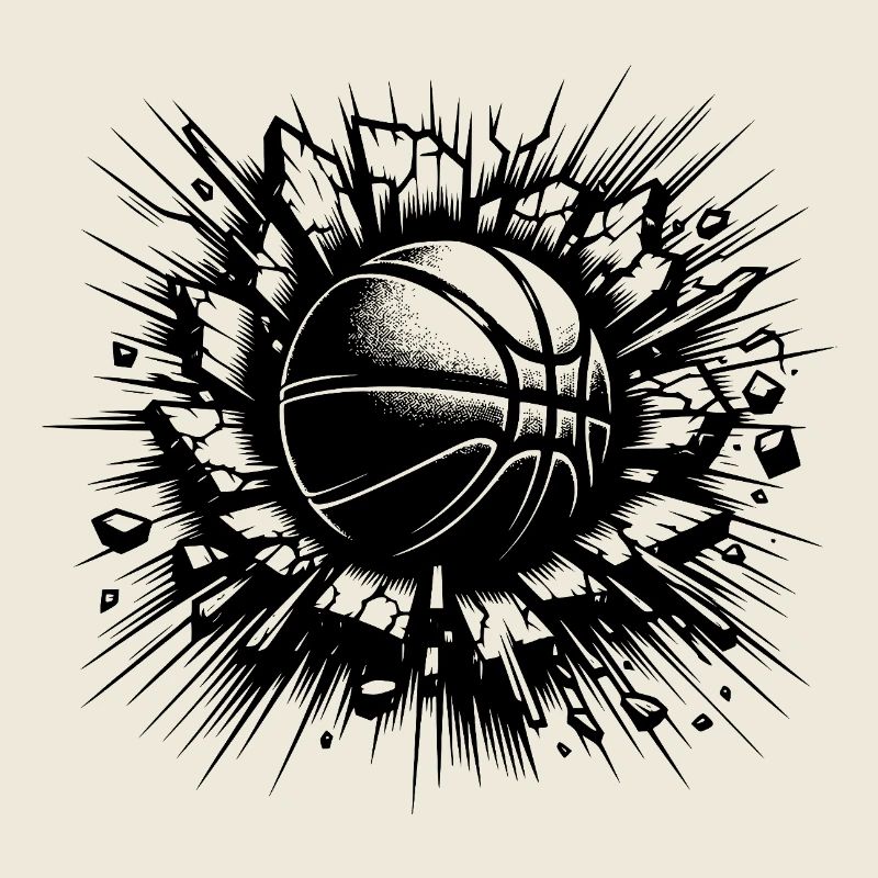 Un lancer de basket détruit un mur