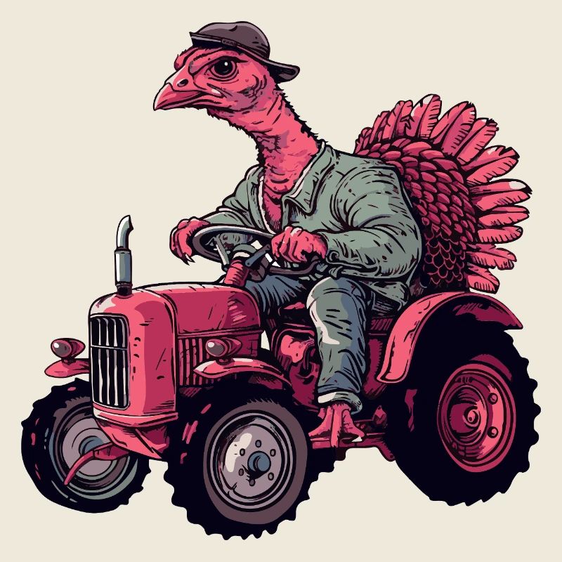 Éleveur de tracteurs à dinde