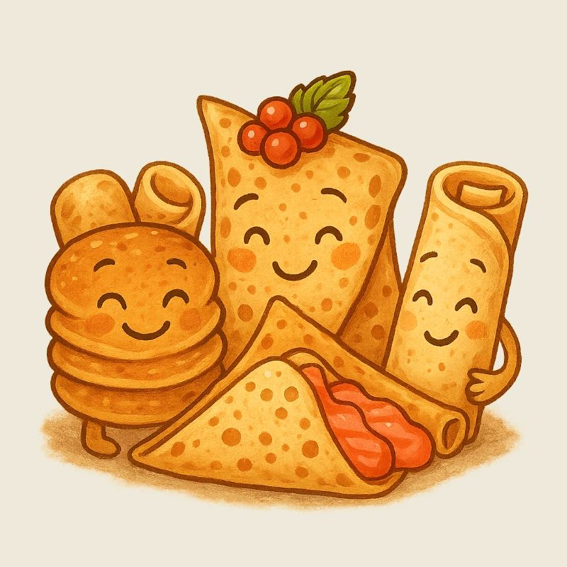 Bon blini amis, blinis, pancakes