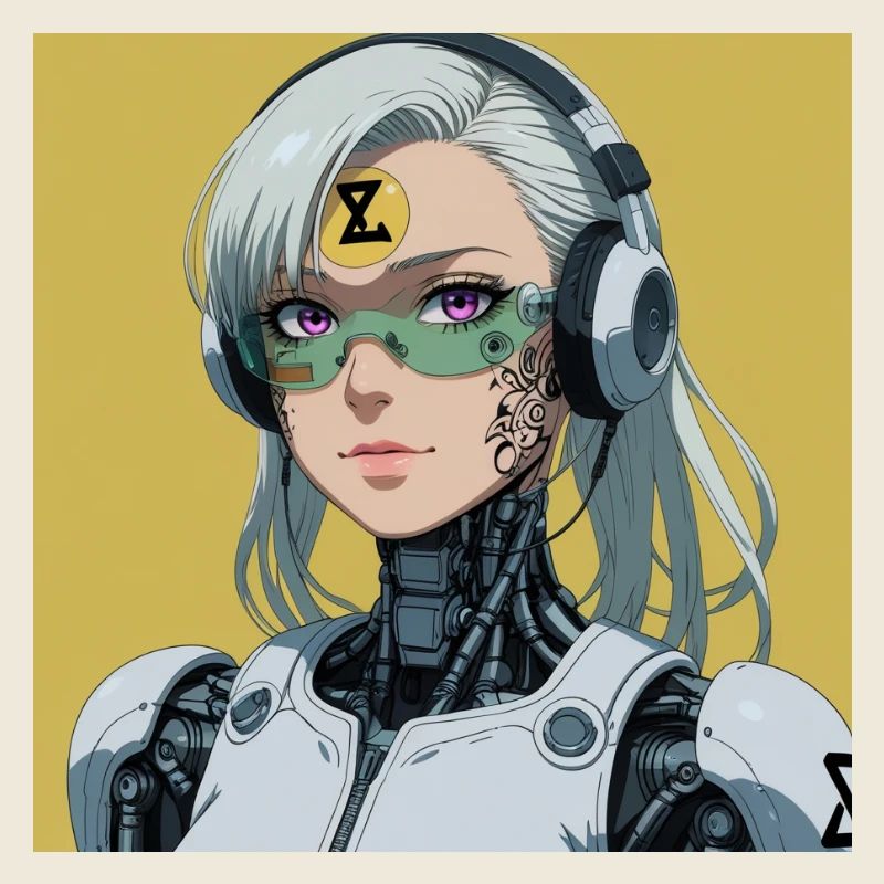 Cyborg Avatar mit Headset