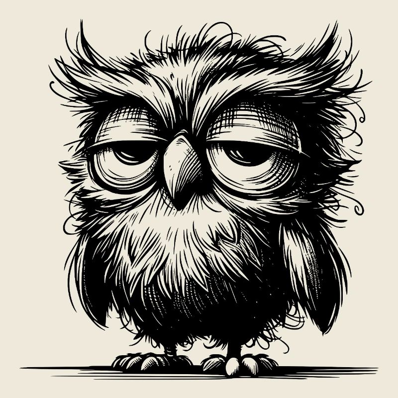 Hibou, je ne suis pas grognon, juste pas bien reposé