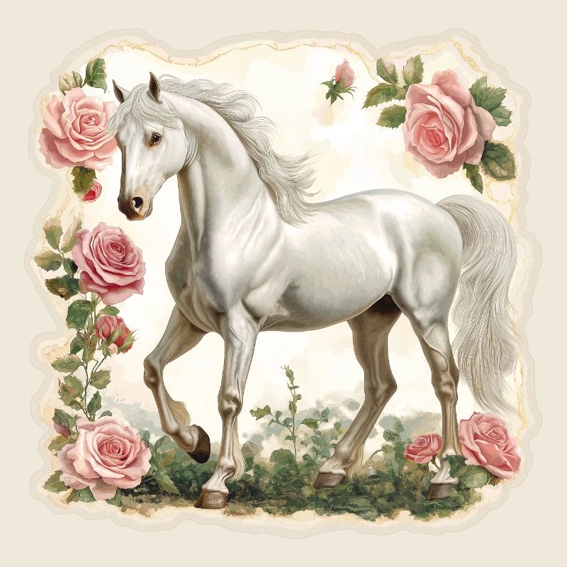 Fleurs vintage pour chevaux