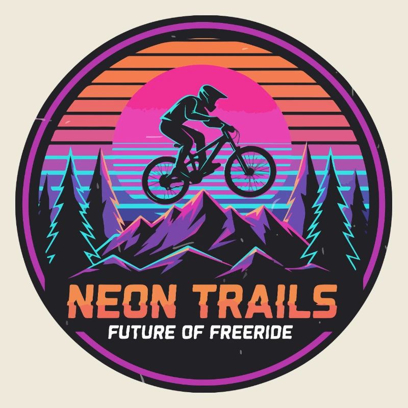 Neon Trails Mountain Freeride