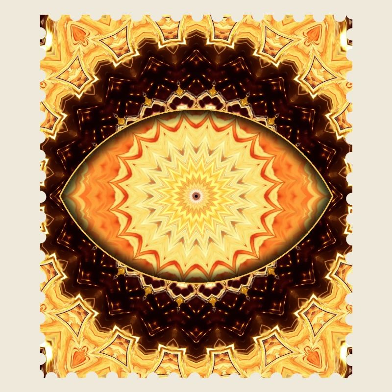 Sun Mandala Fire Gold