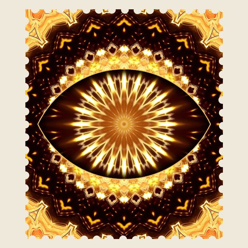 Kaleidoscope Fire Eye Pattern