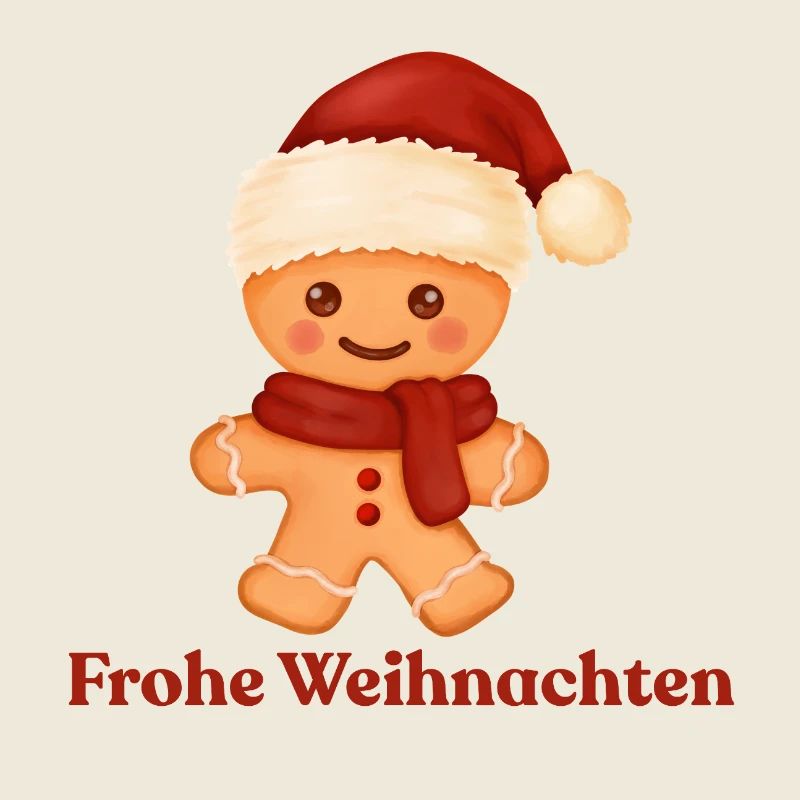 Frohe Weihnachten Lebkuchenmännchen Advent