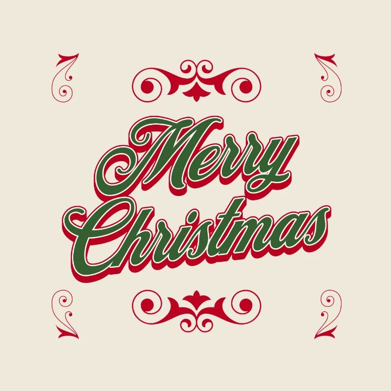 Merry Christmas Script Festive
