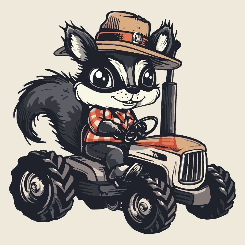 Éleveur de tracteurs moufettes