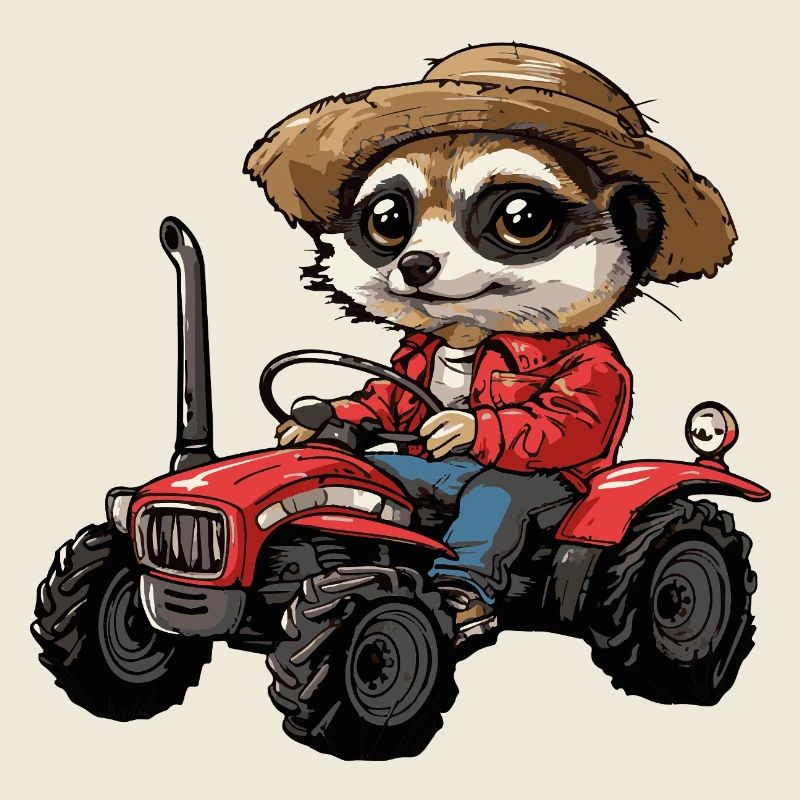 Meerkat Tractor Farmer