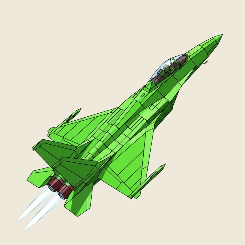 Jet de géométrie verte