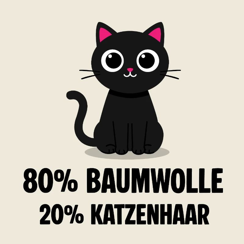 80 % coton 20 % poils de chat Drôle de remarque de chat