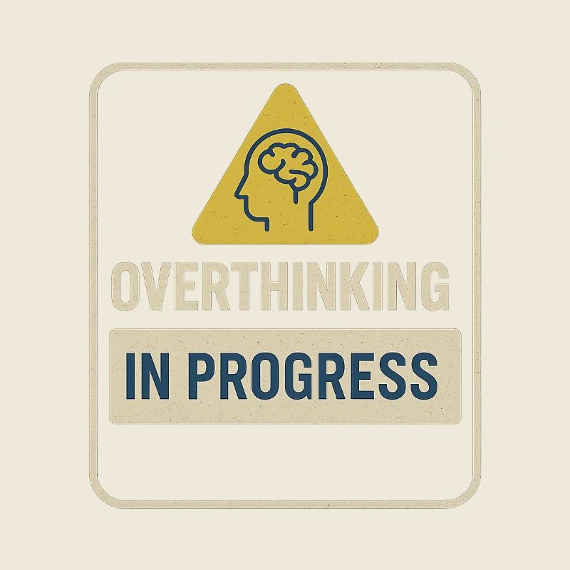 Overthinking in Progress Abzeichen