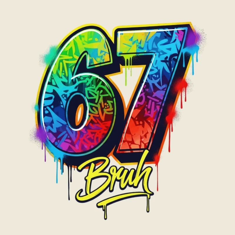 6 7 Meme – Graffiti Bruh Edition