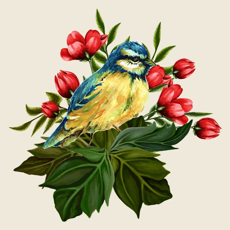 Bunter Vogel
