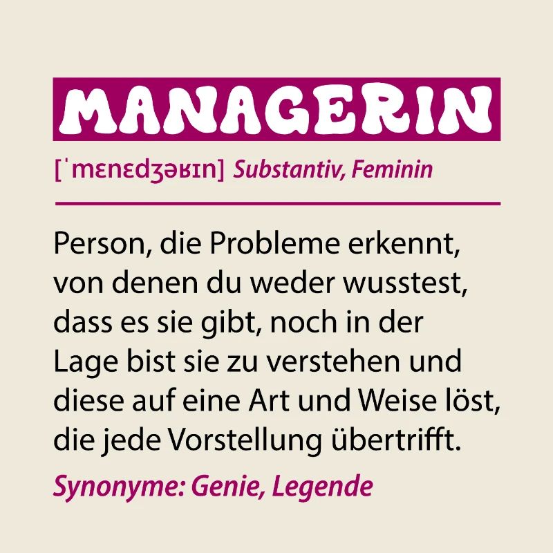 Manager Definition Funny Profession Saying Office