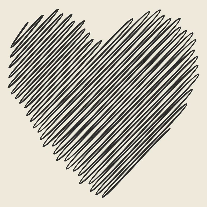 Cœur des lignes diagonales