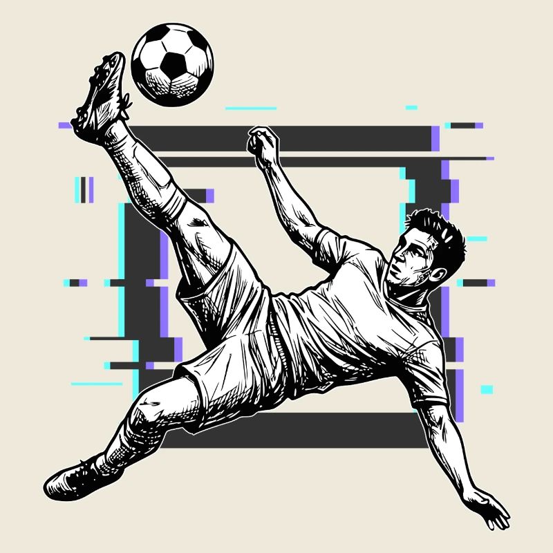 Fußball Schuss Fallrückzieher Tor