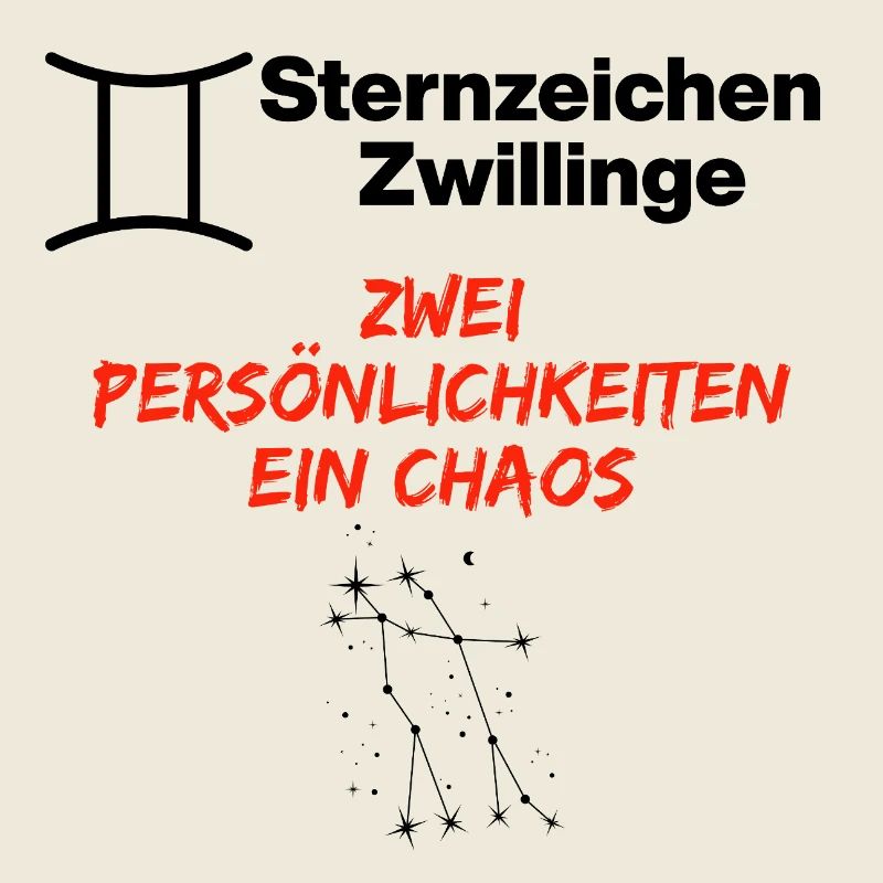 Sternzeichen Zwillinge Chaos-Edition, Geburtstag