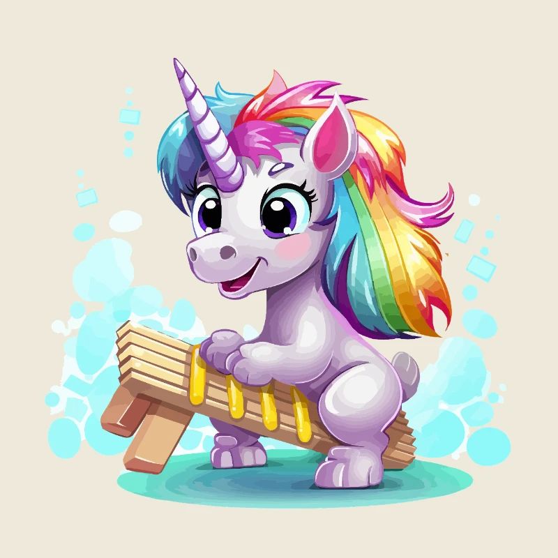 Rainbow Unicorn Sleigh